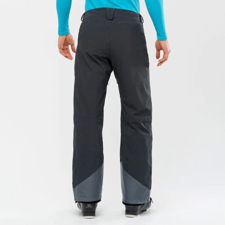 Black Salomon Untracked Men's Ski Pants | PH 64981I